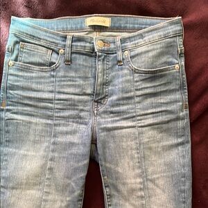 Madewell Skinny Blue Jeans with Distressed Vintage Look